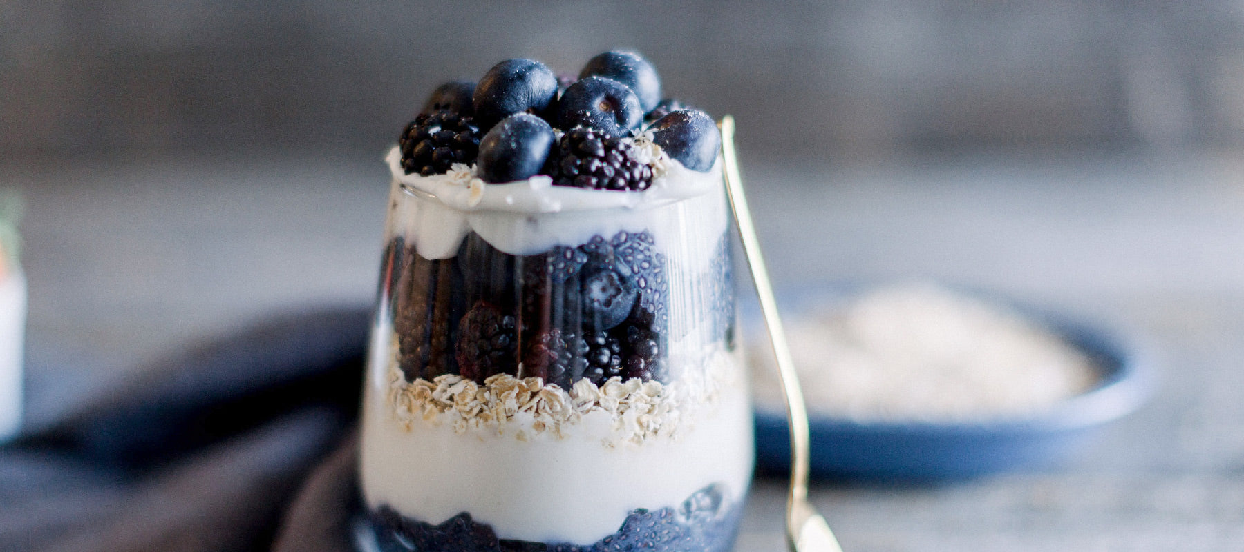 Blackberry Blueberry Parfait by Amber Approved