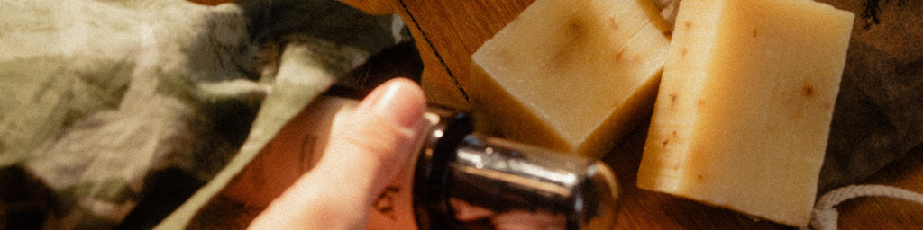 Bar soap and body oil