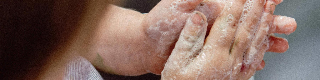 Person washing their hands