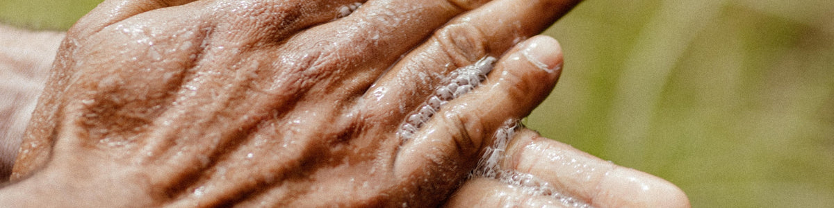 washing hands
