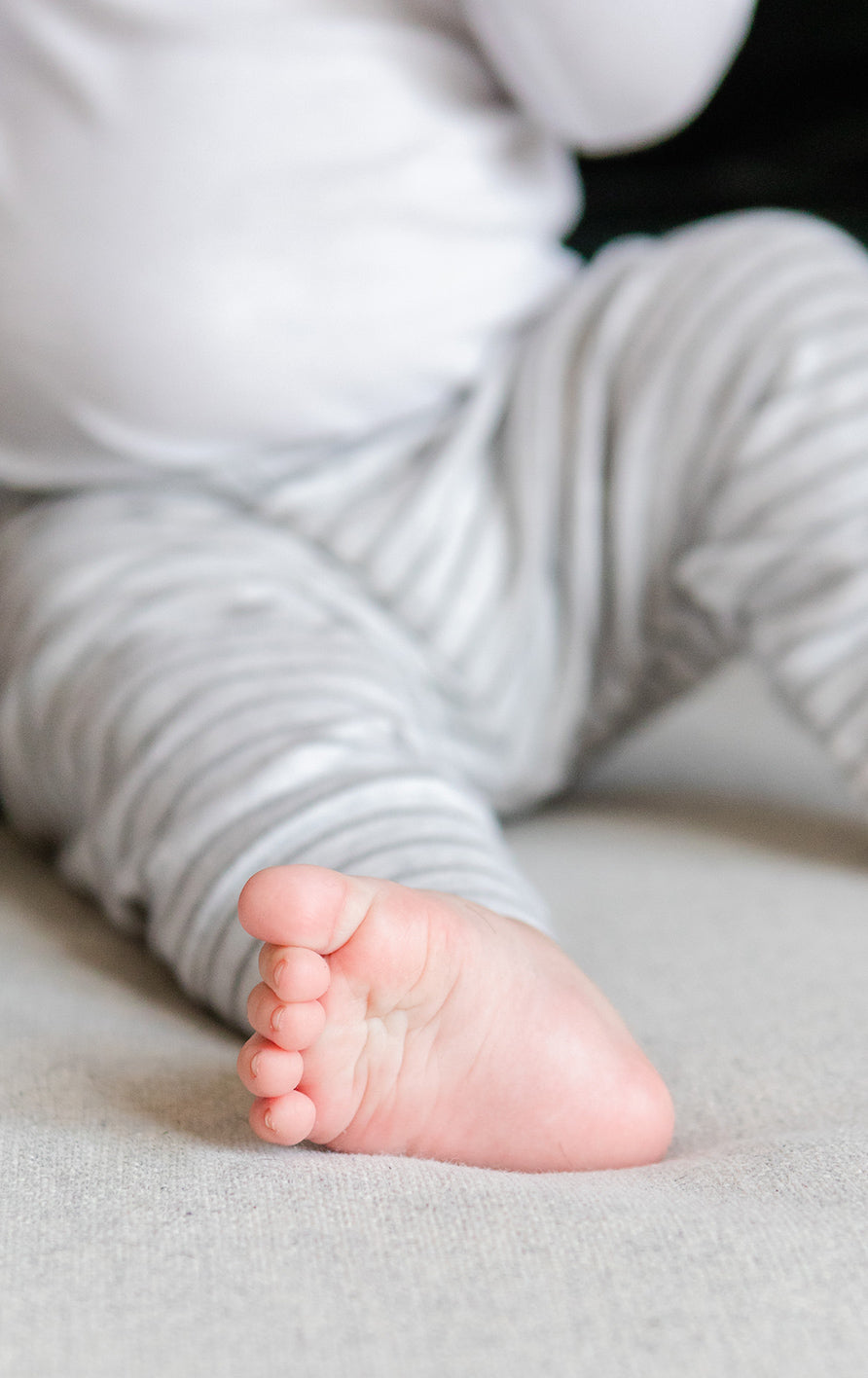 closeup view of a baby's foot