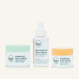 Restorative Face Serum, Essential Face Cream & Eye Cream Bundle