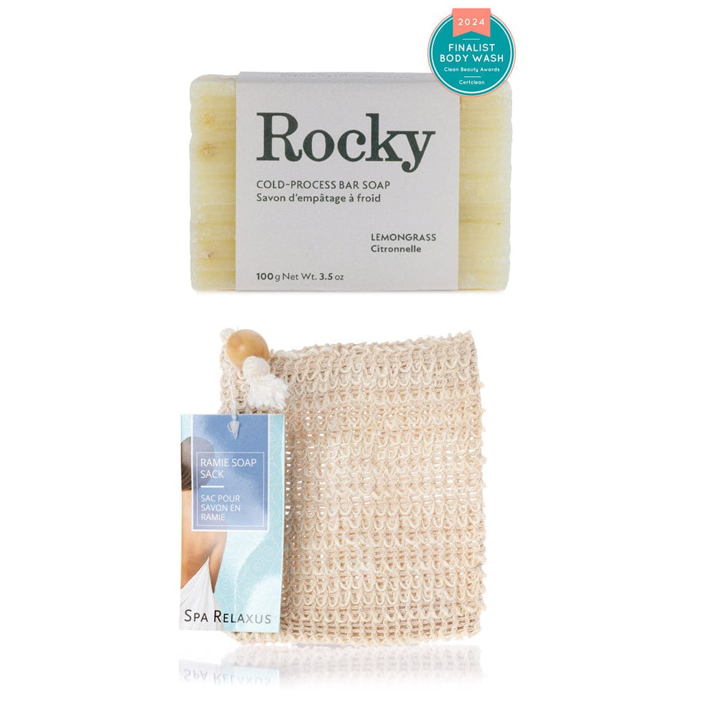 Lemongrass Soap & Ramie Soap Sack Bundle