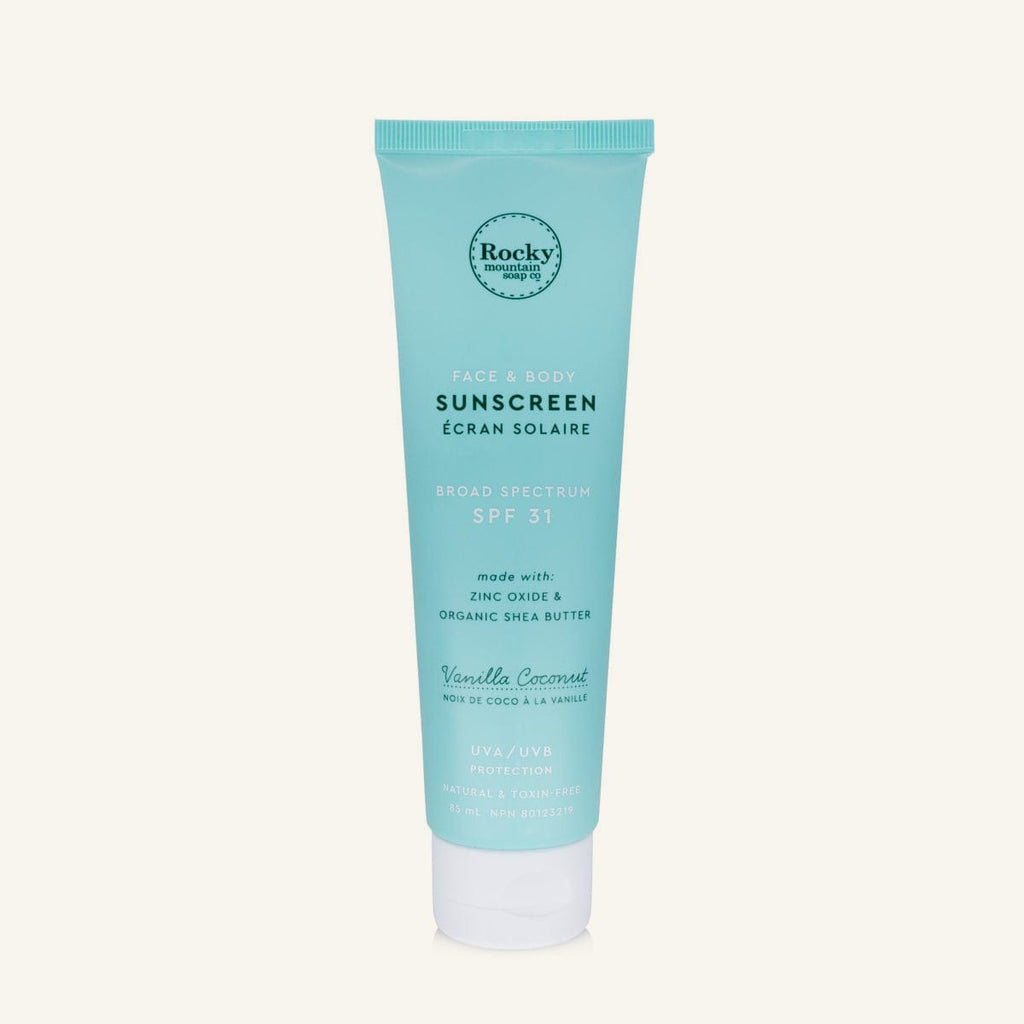 Face And Body Sunscreen Broad Spectrum SPF 31 Vanilla Coconut