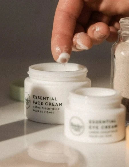 Smoothing Face Polish, Essential Face Cream & Eye Cream Bundle